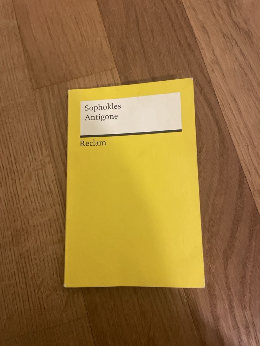 Libri: Sophokles- Antigone – Usato da Cham venduto da livvv
