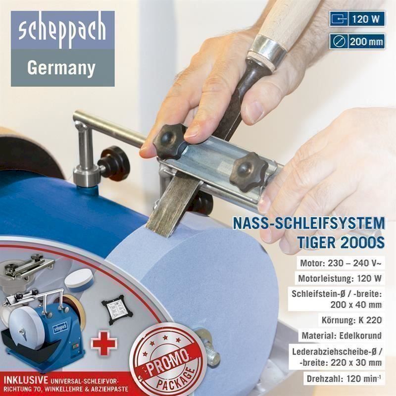 Scheppach Tutte le macchine: Scheppach Tiger 2000S Nassschleifer – Nuovo e nell'imballaggio originale da Bottighofen venduto da zaap 2