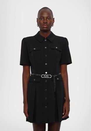 Elegantes Michael Kors Kleid, schwarz, US 4, mit Gürtel