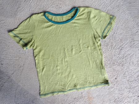 T-Shirt Bourrette-Seide bio grün 122/128