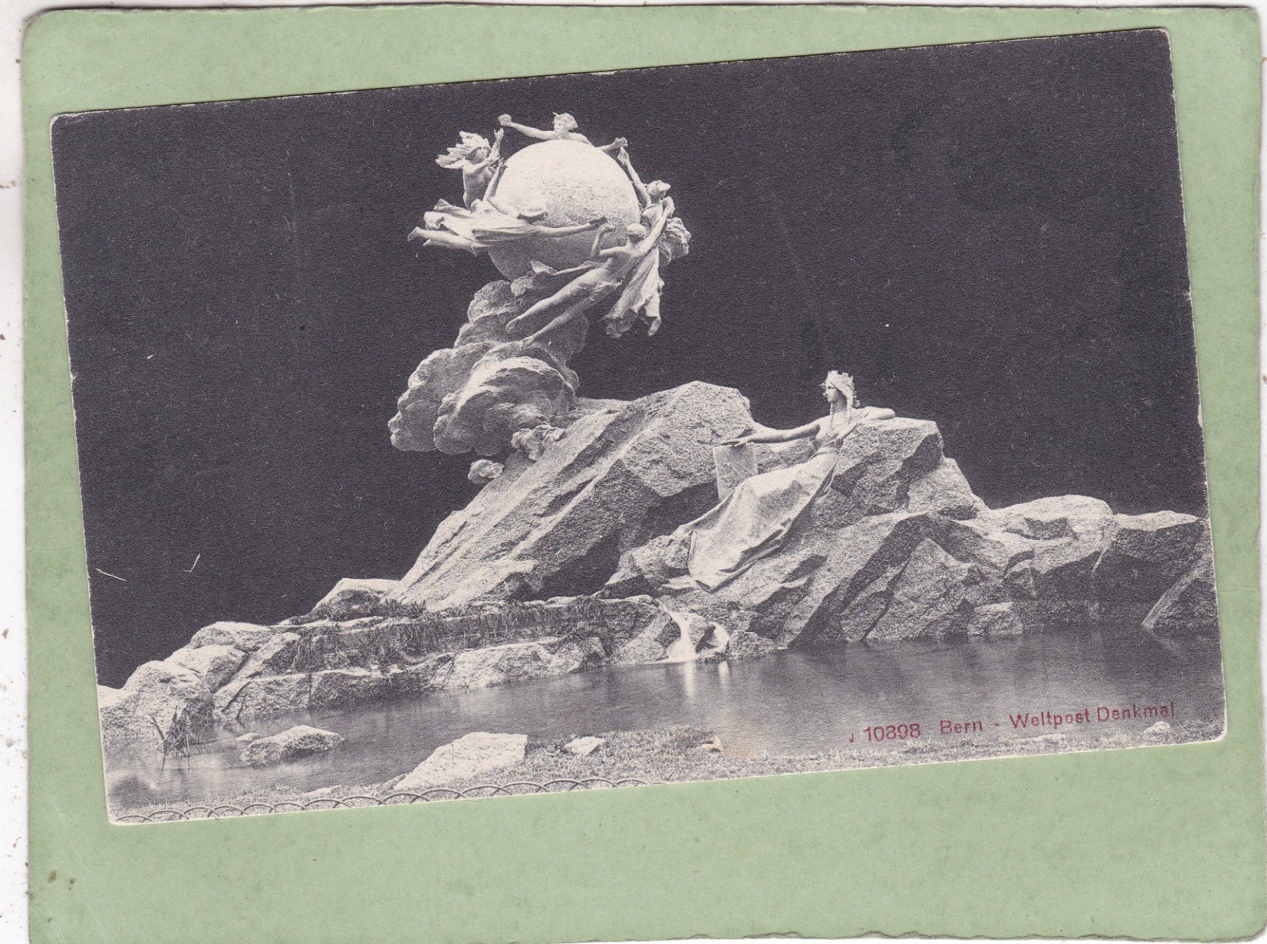Ansichtskarten: Bern Weltpostdenkmal 1910 – Gebraucht aus Herisau von Lisegrat2008
