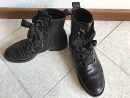 GABOR Superweiche Leder Stiefeletten schwarz