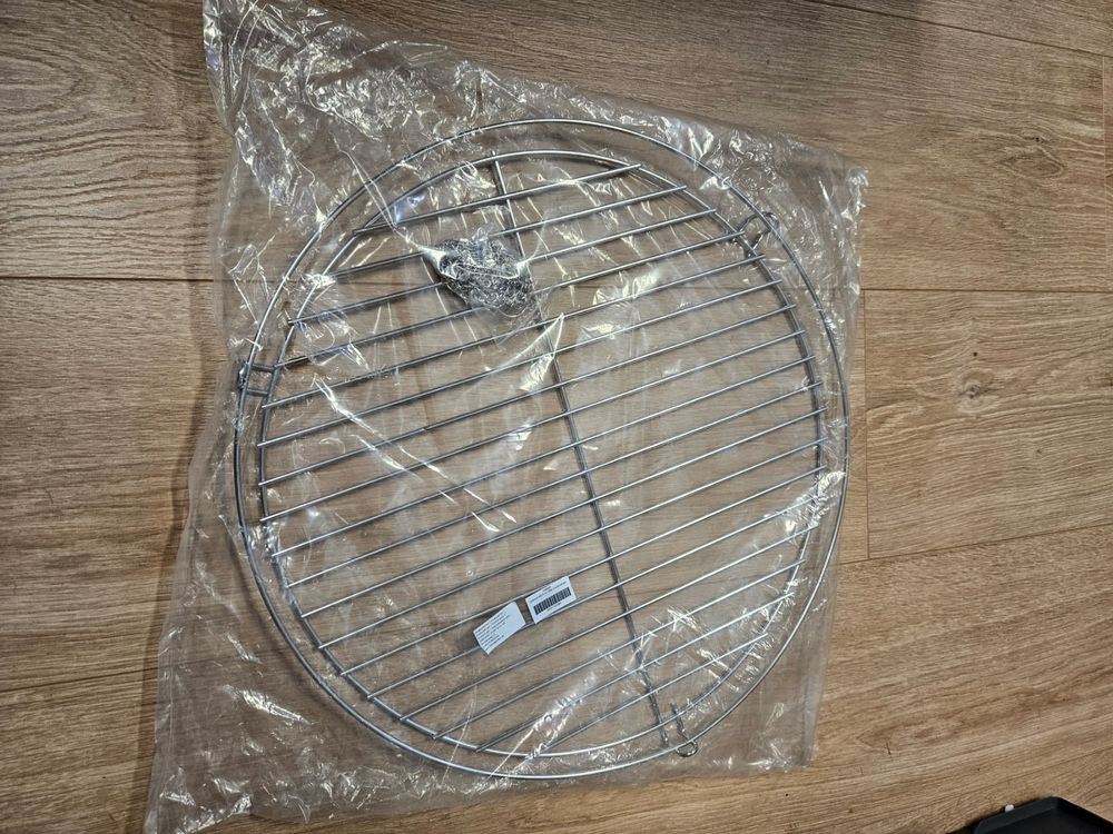 MFH Klappbarer Grillrost Mit Kette - Verchromt Für Lagerfeuer