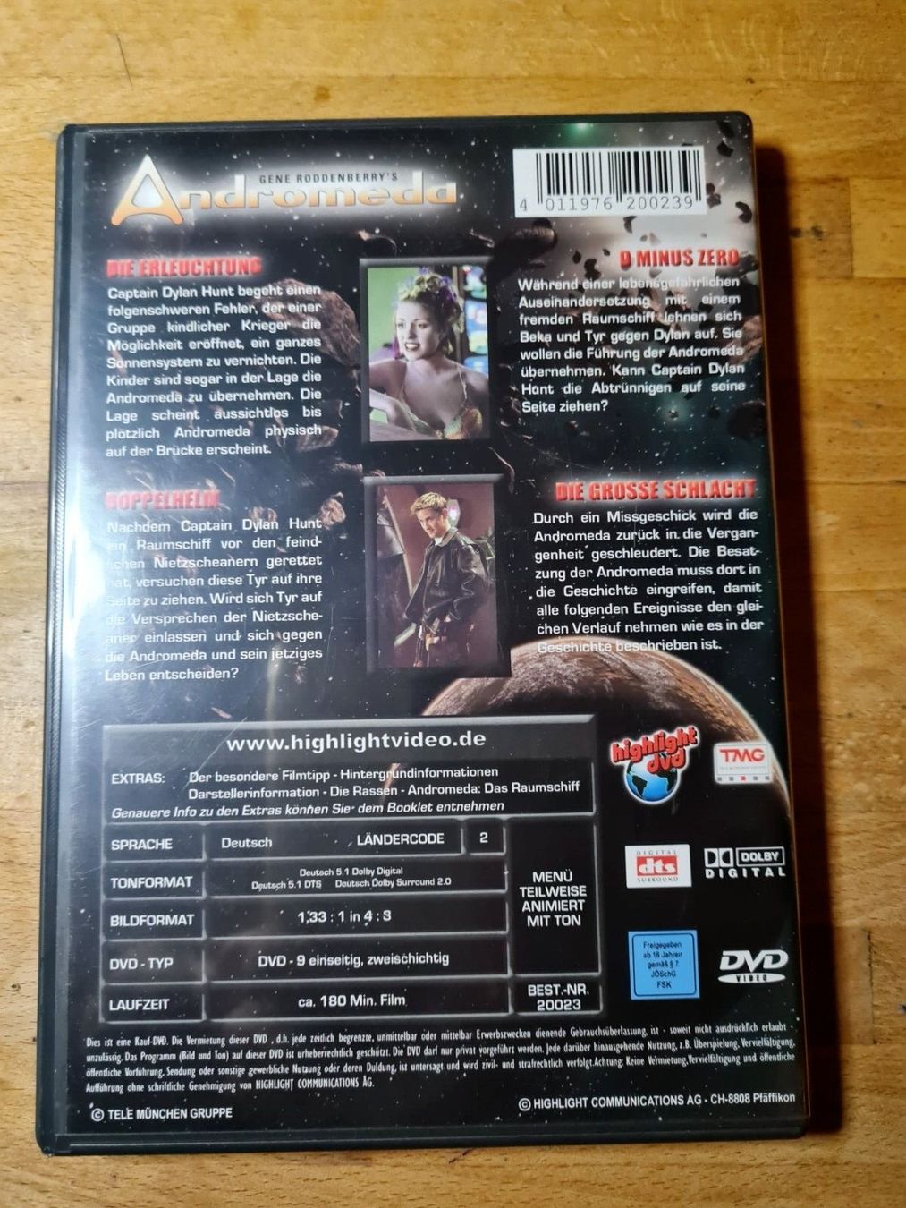 Tutti i DVDs: Andromeda (Volume 1 + 2)                          >deutsch< – Usato da St.Gallen venduto da elk2023 1