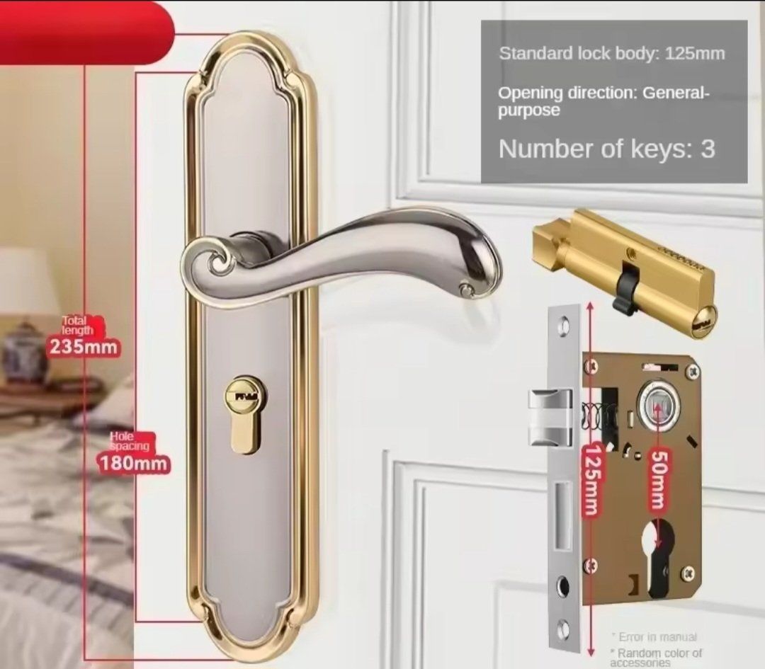 Eisenwaren: Serrure de sécurité  porte intérieure de maison,  avec clés – Neu und originalverpackt aus Saignelégier von Instant-Key-Pro