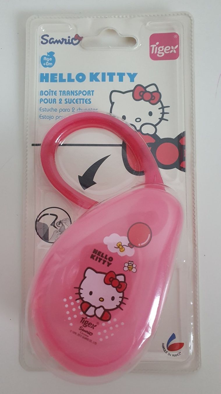 Succhiotti & catenelle porta ciuccio: 2 Sucettes Tigex Hello Kitty + boite – Nuovo e nell'imballaggio originale da St-Prex venduto da Allymcchou 3