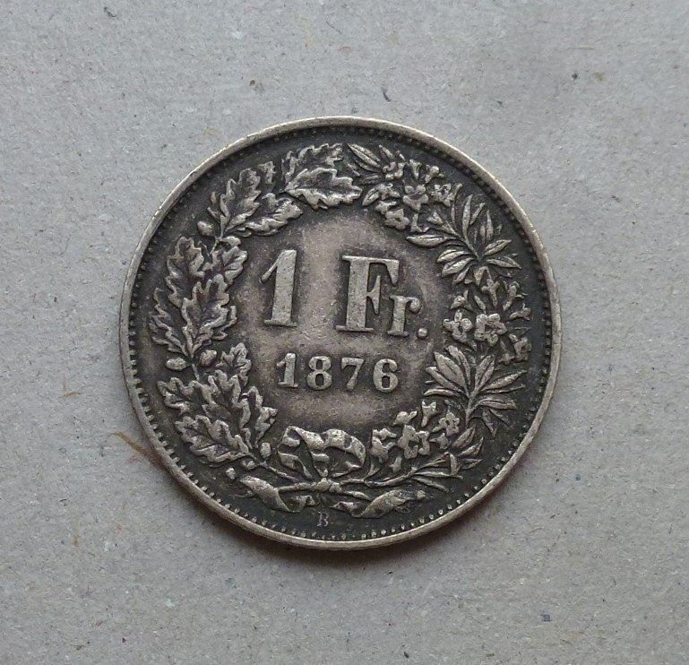 Tutti le monete: ++ 1.- Franken 1876 – Usato da Walkringen venduto da Casablanca777