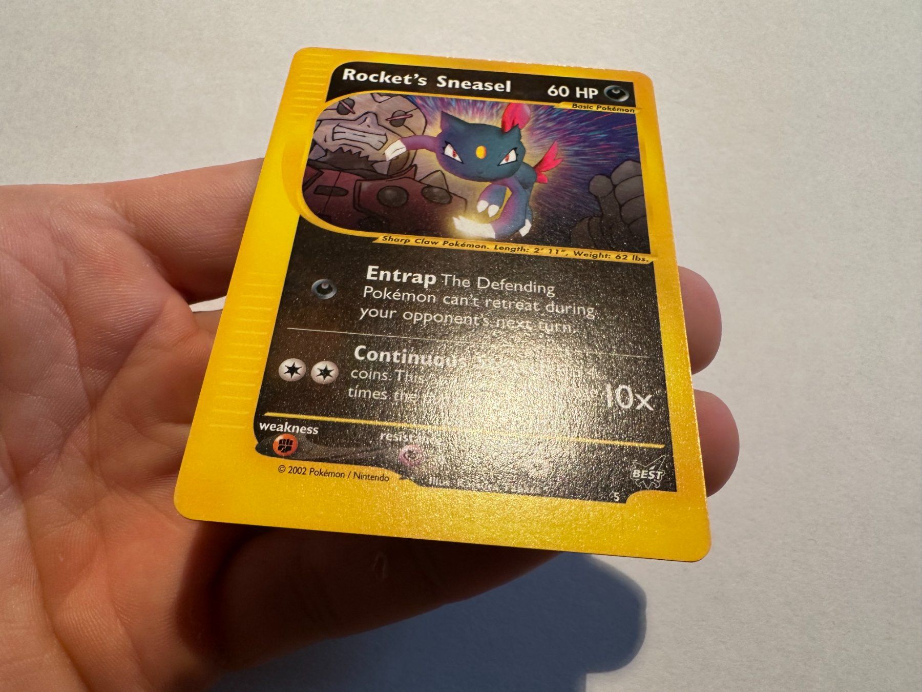 Pokémon Carte collezionabili: Rocket's Sneasel Best Promo EN – Usato da Hagendorn venduto da Pokecollectorch 2