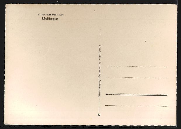 Cartoline postali: Mellingen, Teilansicht mit Brücke, Flie – Usato da Berlin venduto da bartko-reher 1
