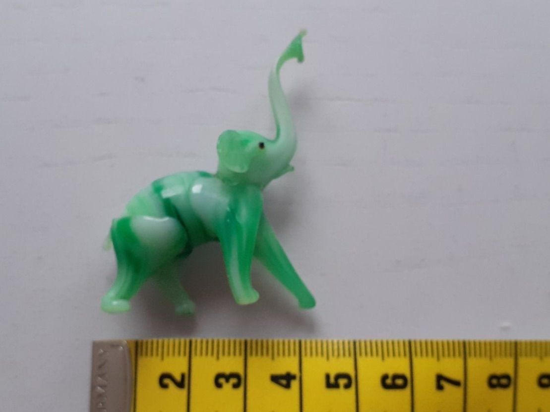 Murano Statuette: Glastier Murano grüner Elefant – Usato da Mörschwil venduto da lindaswunderkiste 8