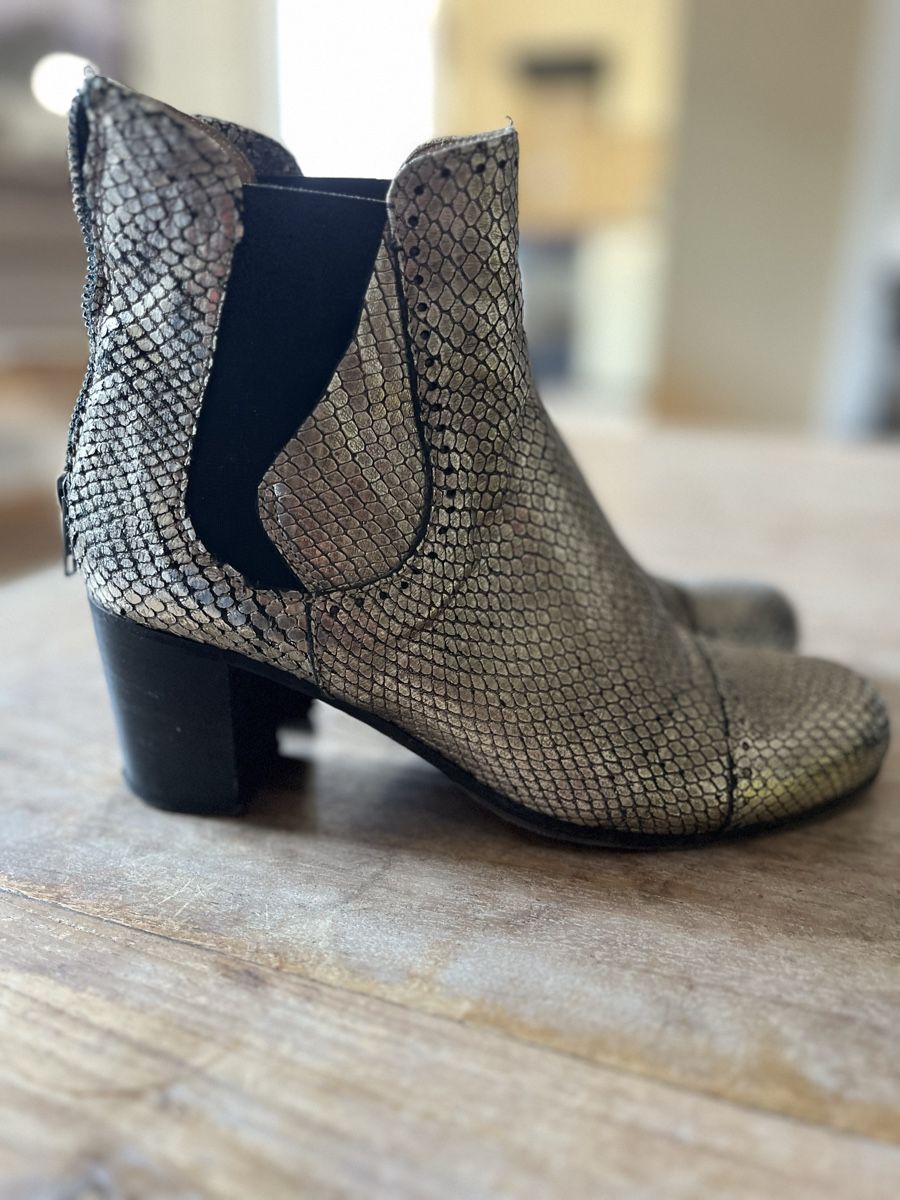 Damenschuhe: Alexander Hotto Boots, Gold, 39 – Gebraucht aus Zürich von Starstone