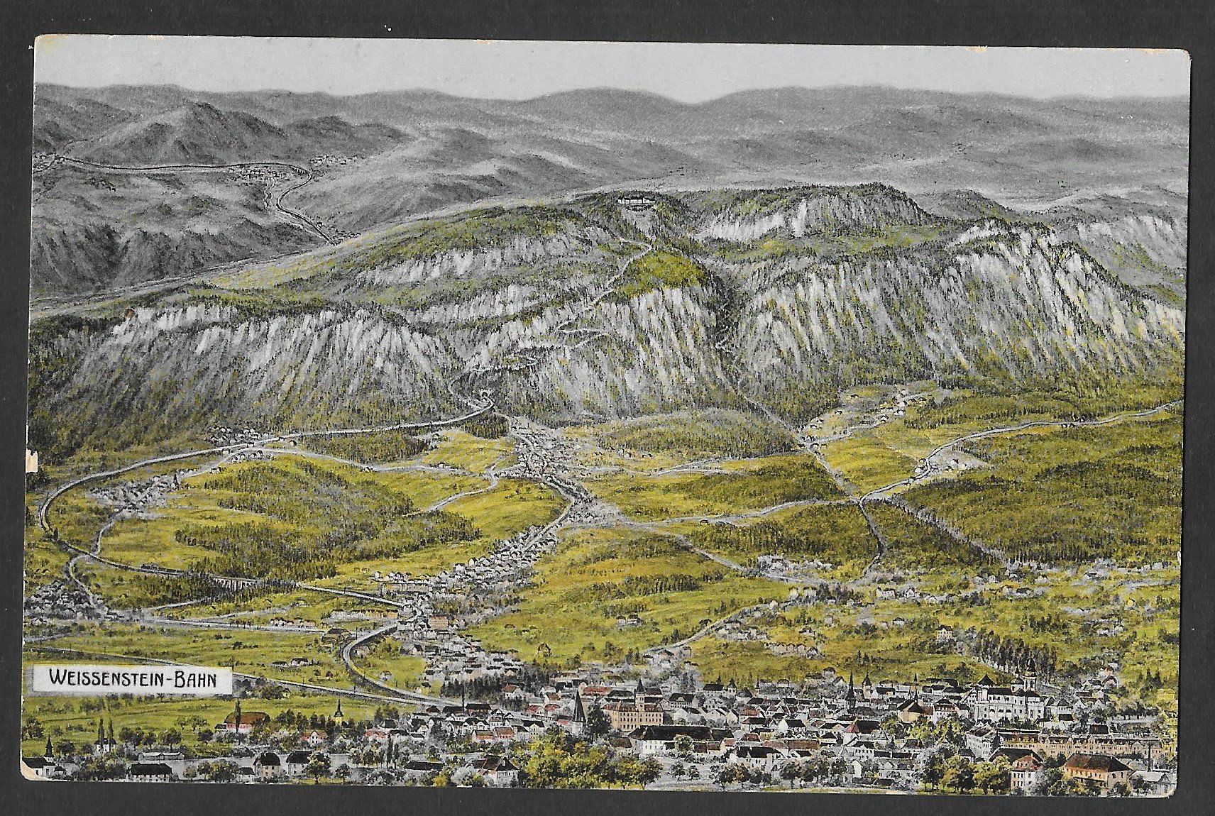 Cartes postales: Solothurn Panoramakarte Weissenstein-Bahn – D'occasion à Olten par clotaldi