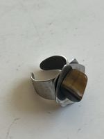 Ring Tigerauge Silber verstellbar(S28)