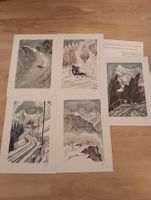 Alex Walter Diggelmann 5 Stk A4., Jungfrau Region / Bahn