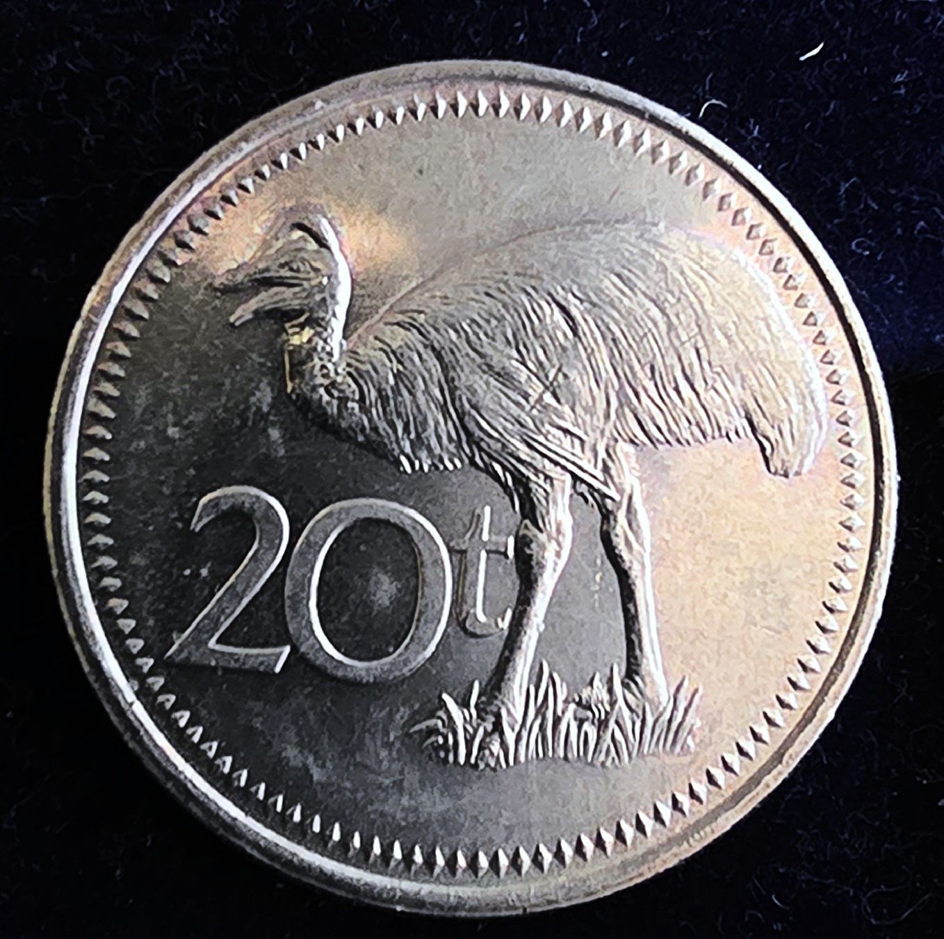 Alle Münzen: PAPUA NEU-GUINEA 20 TOEA 1995 – Neu (gemäss Beschreibung) aus Winterthur von Creso70