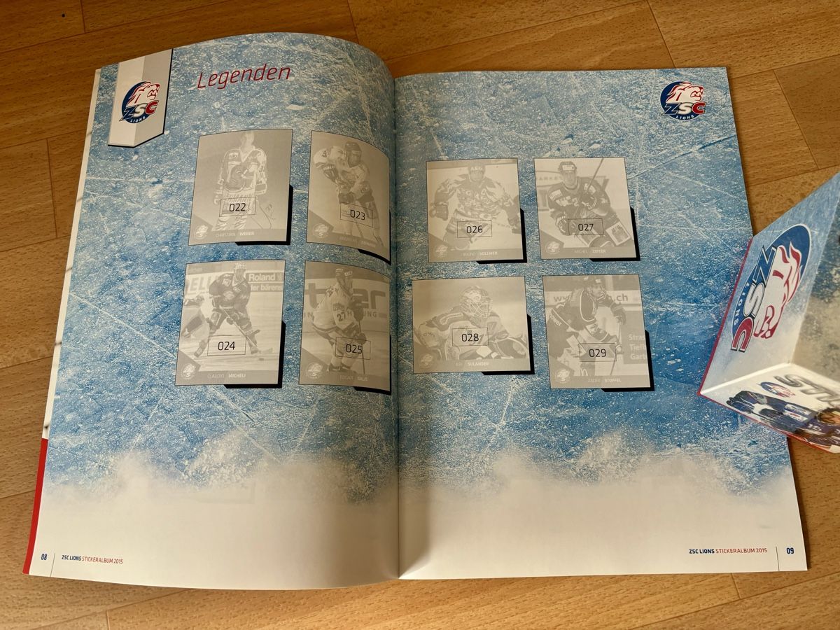 Carte collezionabili: ZSC Stickerheft / Box 2015 2016 evtl: Malgin, Matthews etc. – Nuovo (secondo la descrizione) da Wädenswil venduto da niamiam 3