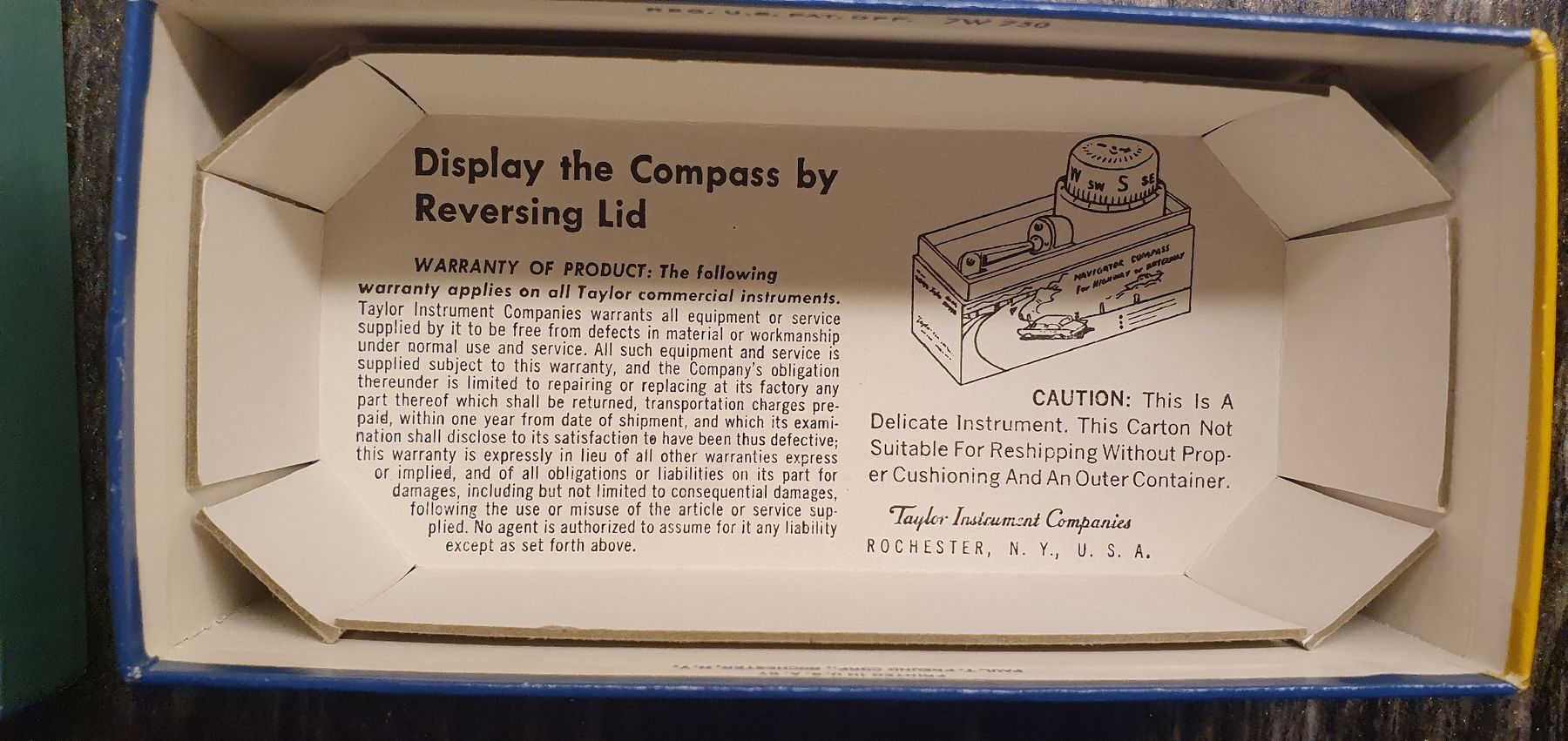 GPS & Strumenti di misurazione: Kompass für Auto / Oldtimer Vintage Taylor Compass – Nuovo e nell'imballaggio originale da Niederwil AG venduto da Glubbli 4