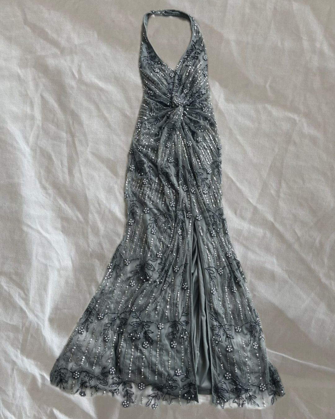 Robes: Embellished Sequin maxi halter dress – D'occasion à Genève par toandfrom 2