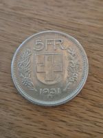 5 Franken 1931 - 13 * über Kopf