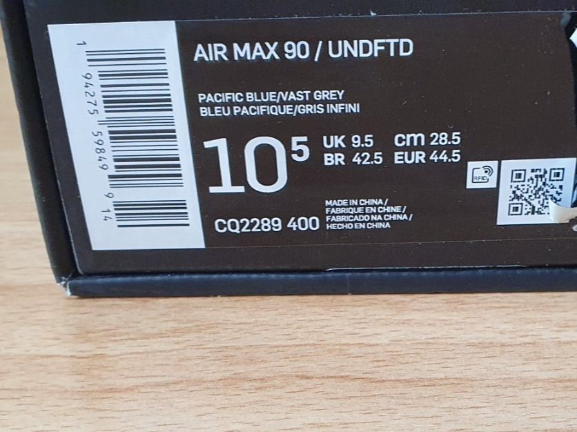 Nike Scarpe da uomo: Nike Air Max 90 UNDFTD 44.5 – Nuovo e nell'imballaggio originale da Wettingen venduto da mvilen 5