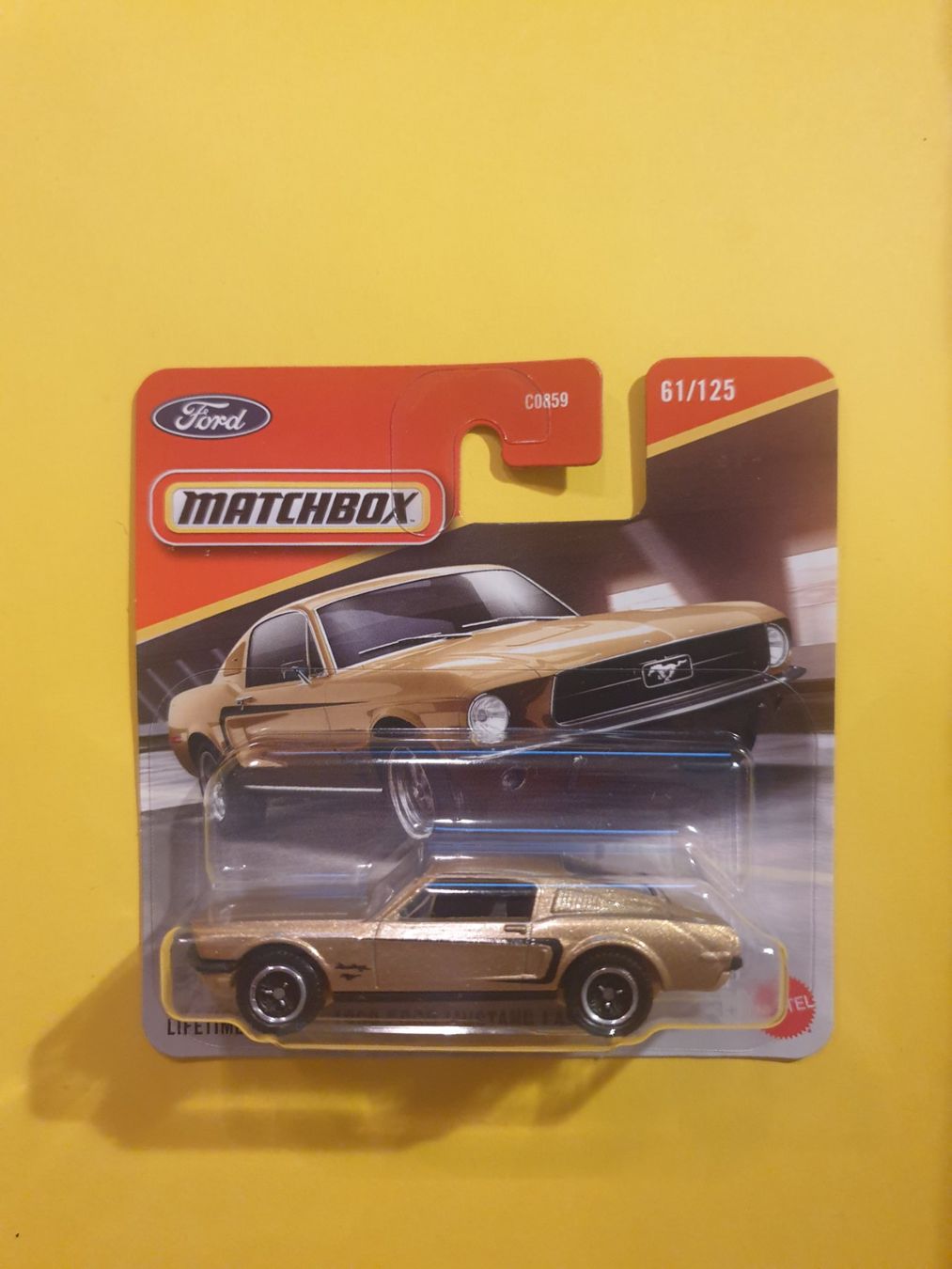 Matchbox Modellini d'auto: Matchbox 1968 FORD MUSTANG FASTBACK – Nuovo e nell'imballaggio originale da Oftringen venduto da Rotor