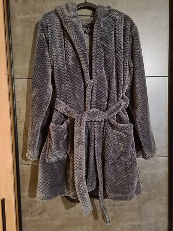 Kuschelmantel mit Katzengesicht Gr.L