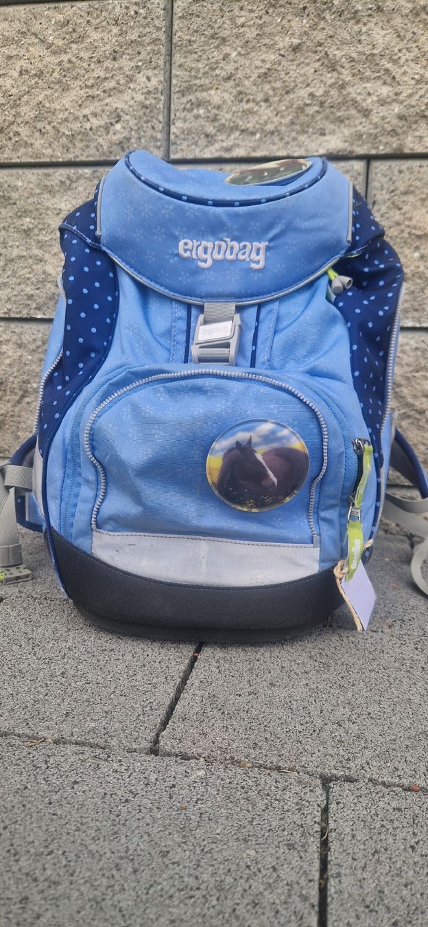 Ergobag Zaini: Schulrucksack Ergobag blau mit Pferdemotiv – Usato da Grosshöchstetten venduto da Joyaracer1985 2