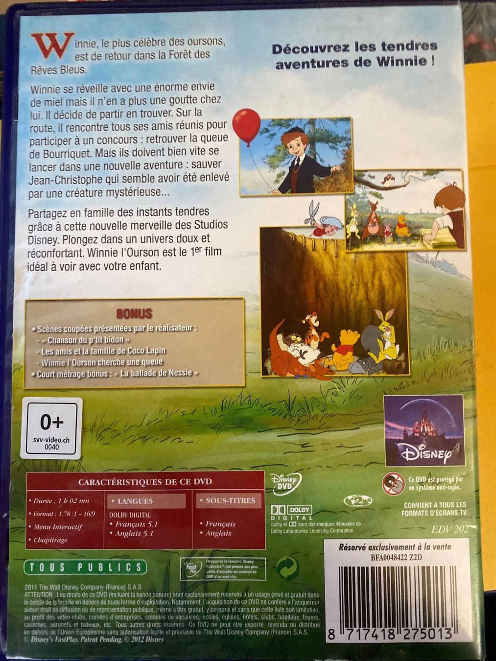 Alle DVDs: Winnie l'Ourson  - - DVD Disney Classique – Gebraucht aus Le Brassus von cinema13 1