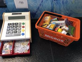 Migros Minimania Kasse Supermarkt Verkäuferli Kaufladen