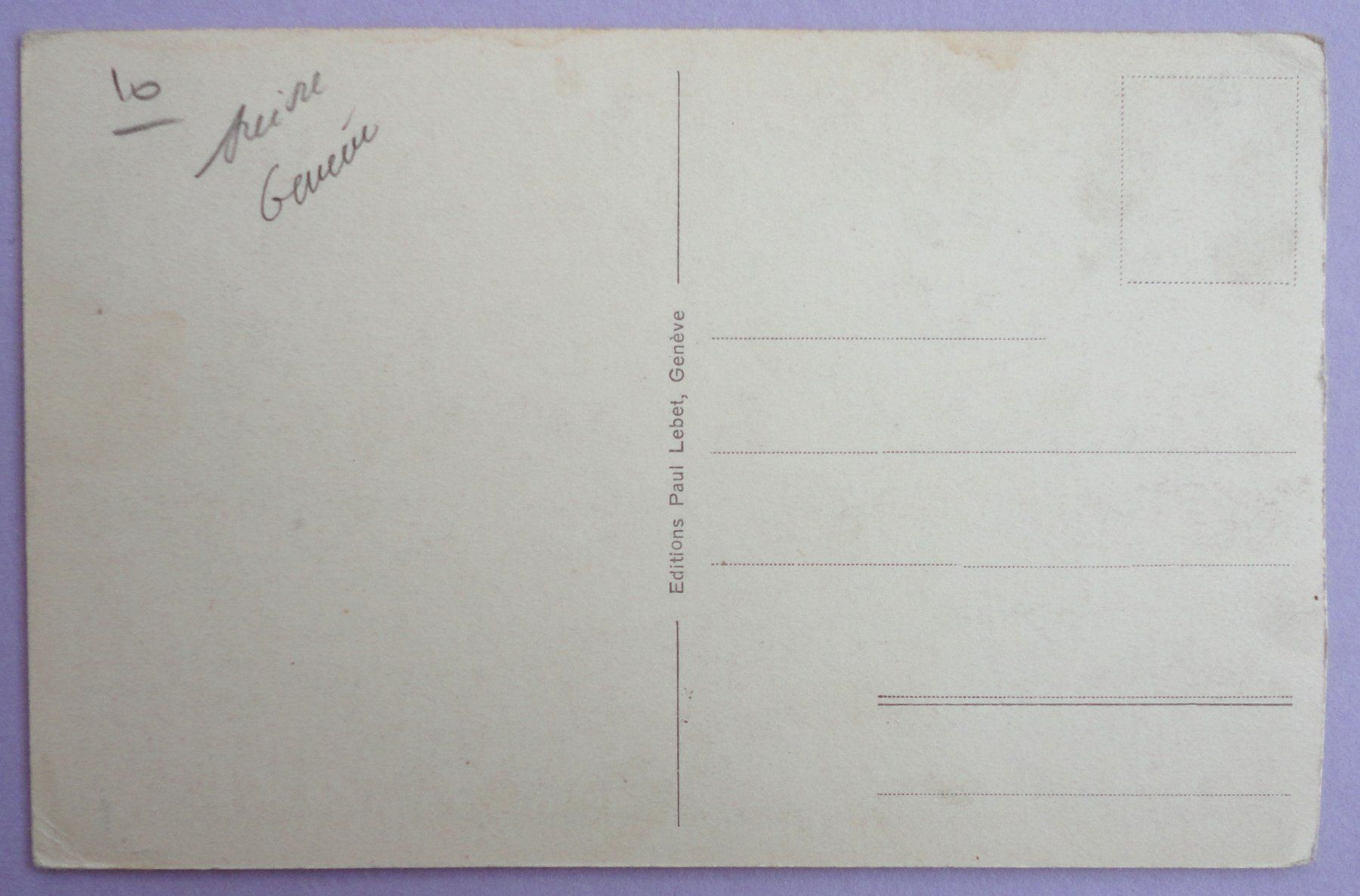 Cartoline postali: Genève, La Rade – Usato da Fétigny venduto da Billy2miny 1