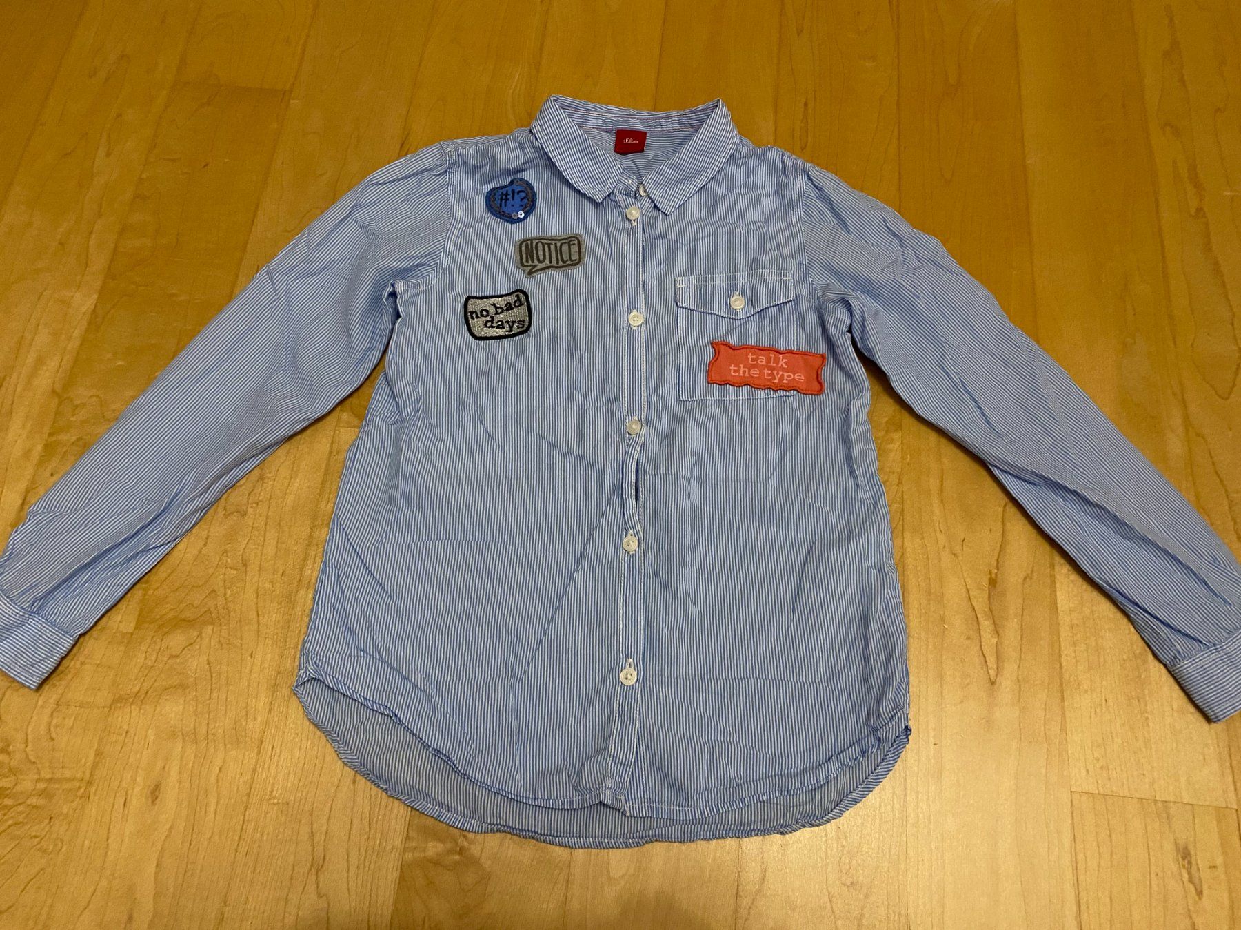 S.Oliver Camicie, T-shirt & Polo: Hemd Gr. 140 S.Oliver gestreift blau weiss – Usato da Flawil venduto da savoypremium