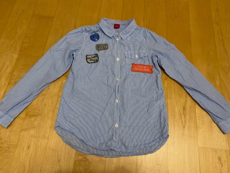 Hemd Gr. 140 S.Oliver gestreift blau weiss