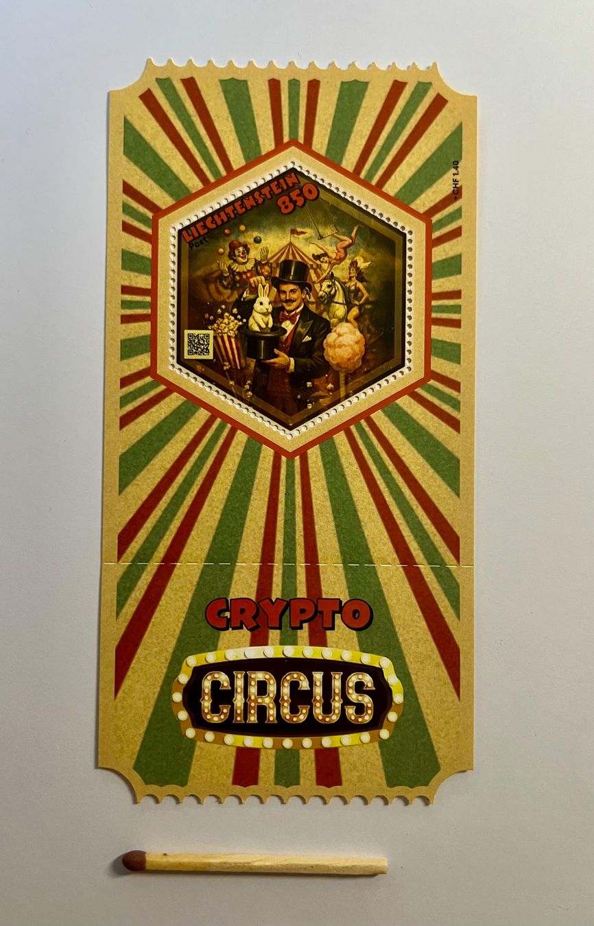 Alle Briefmarken: Liechtenstein Briefmarken CryptoCircus Zauberer KOMPLETT OVP – Neu und originalverpackt aus Uster von Aladin79 2