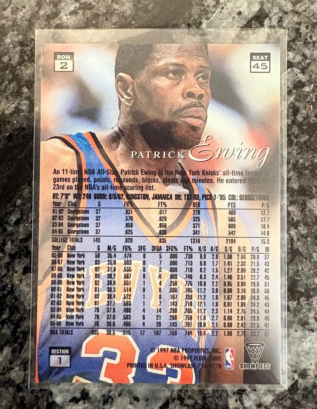 Nba Carte collezionabili: NBA Patrick Ewing Flair Showcase 96/97 Card – Nuovo (secondo la descrizione) da Muttenz venduto da joba23 1