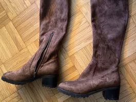 Stiefel Elastisch Braun