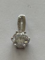 Silber Anhänger Zirkonia 925 Sterling Silber mit Kettenschla