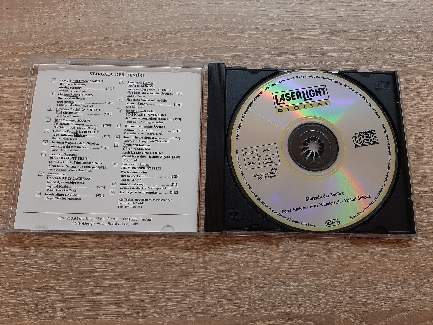 CDs: CD Stargala der Tenöre, Anders/Wunderlich/Schock – Gebraucht aus Menziken von Rien1 2