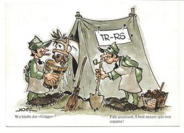 Militär - Jux - Humor - Künstler Naef - Train-RS - 1982