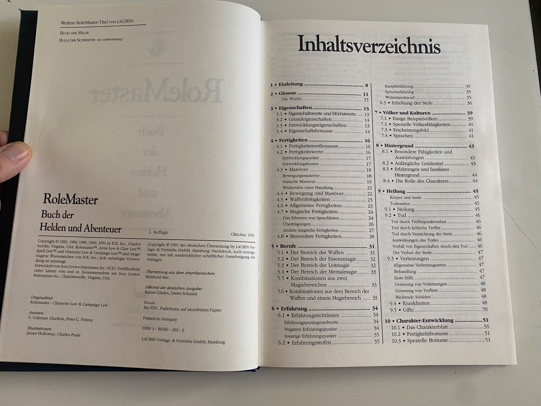 Spiele: RoleMaster - Buch der Helden und Abenteuer - Rollenspiel – Gebraucht aus Münsingen von Ganjam 3