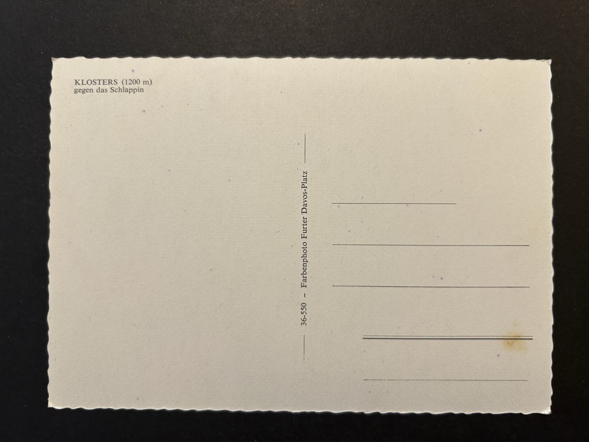 Cartoline postali: Klosters im Prättigau – Usato da Fanas venduto da Alessio11 1
