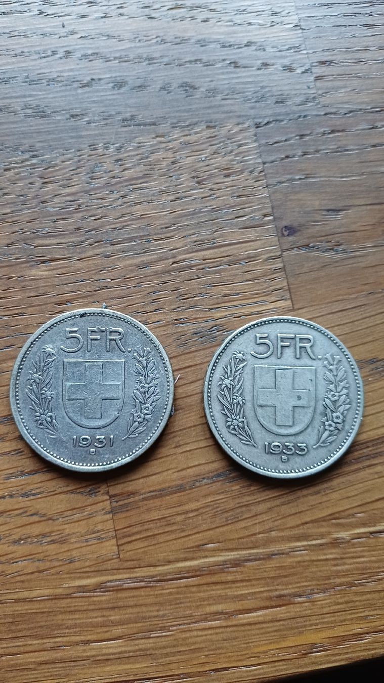 Tutti le monete: 5Frankenmünzen Silber! – Usato da Eschen venduto da fra_76mz