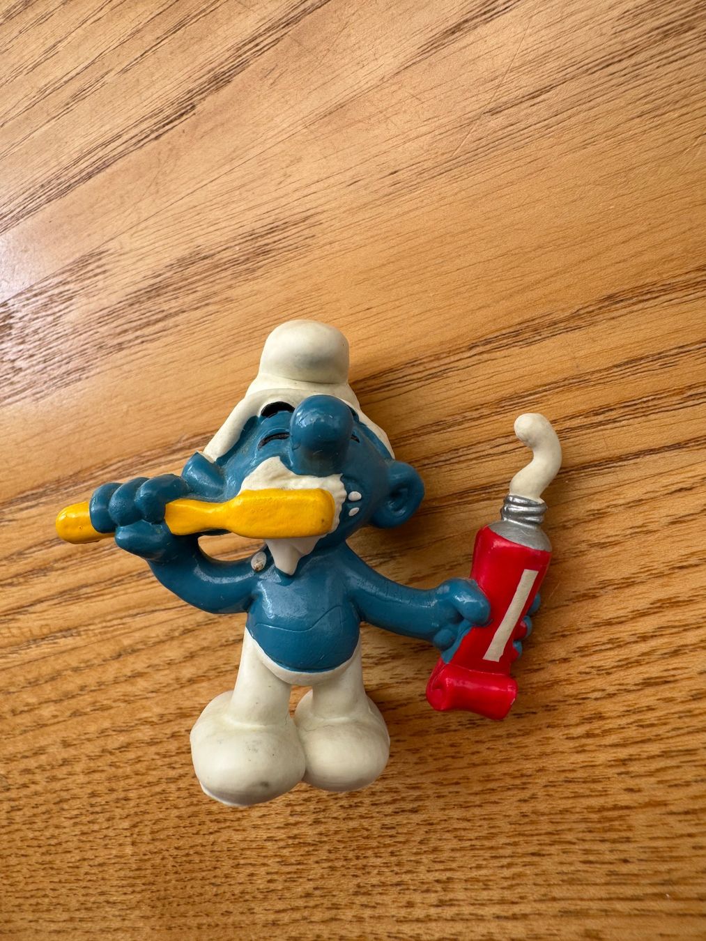 Schleich Statuette: Original Schleich Schlumpf - Zahnputzschlumpf – Usato da Fislisbach venduto da chili2006 2