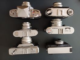 Sammlung analoge histor Kameras. Voigtlänger u.a.