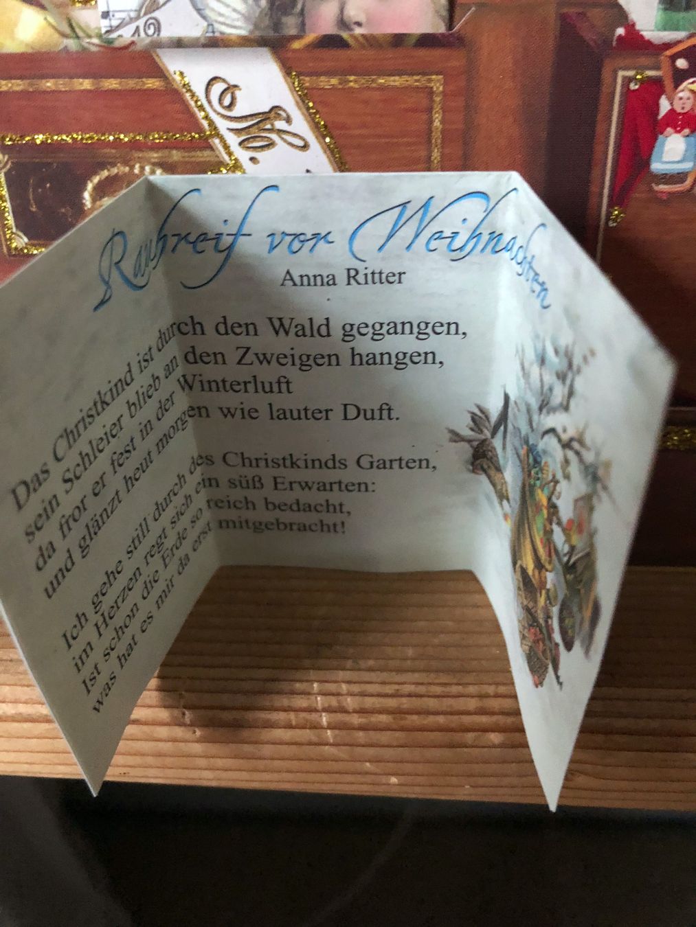 Kalender: wunderschöner, nostalgischer Adventskalender – Neu und originalverpackt aus Ittenthal von Hwaggis 2
