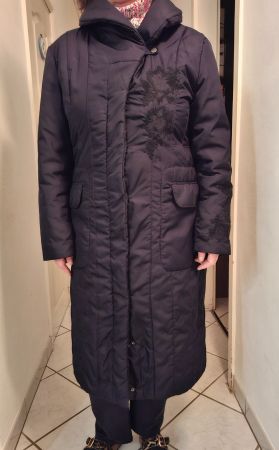 Manteau doudoune matelassé noir long Cavita/Langer Stepp-Dau