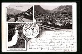 Litho Chur, Plessurthal, Totalansicht, S