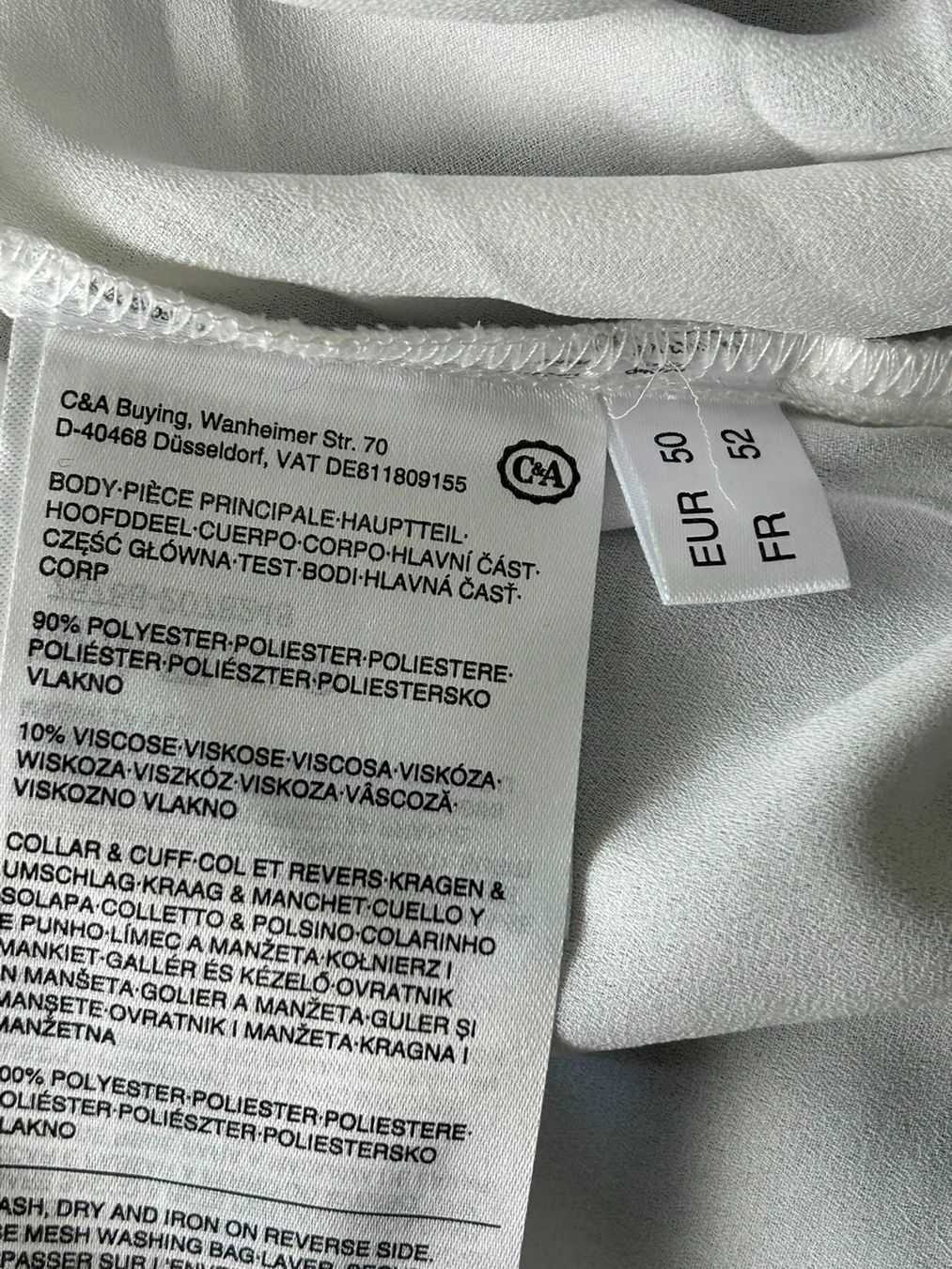 C&A Blusen: Camicetta bianca e grigia 2 pezzi Canda tg.50 – Gebraucht aus Melano von H-Sara 3