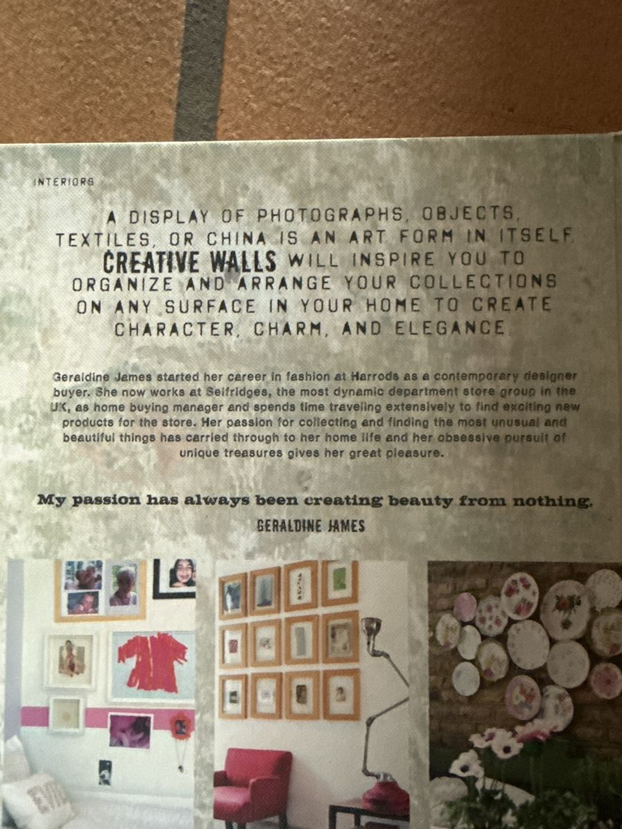 Libri: Book Creative Walls, how to display your collections – Usato da Schaffhausen venduto da Minzli380 3