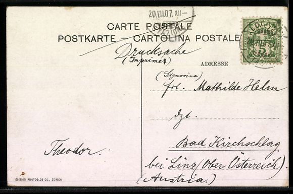 Cartes postales: Lugano, Ortsansicht mit Bergbahn Monte S – D'occasion à Berlin par bartko-reher 1