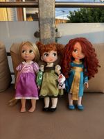 Disney Toddler Dolls Set Rapunzel Anna Merida good condition